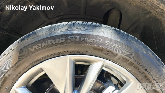 HANKOOK VENTUS S1 EVO3 SUV 225/55 R19 99V 4бр., снимка 2 - Гуми и джанти - 52689423