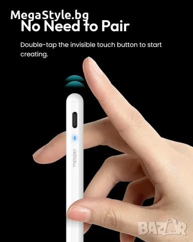 Премиум Стилус Metapen Pencil A8 за iPad (2018-2026) | Palm Rejection & Бързо Зареждане, снимка 3 - Аксесоари за Apple - 55751397