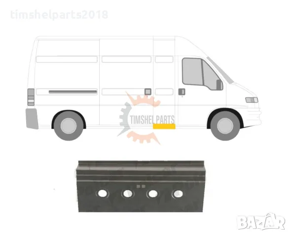 Панел ( вътрешна част ) за ремонт на странични прагове за  Ducato- Boxer- Jumper от 1994 до 2006 год