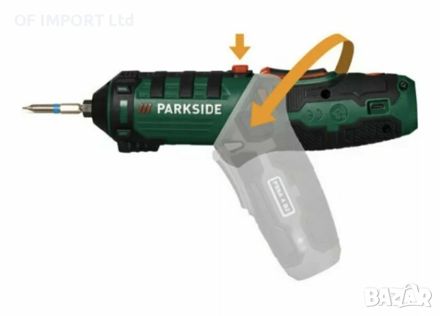 Мини Винтоверт PARKSIDE 4V Li-Ion + LED Фенер и Битове, снимка 6 - Винтоверти - 53188642