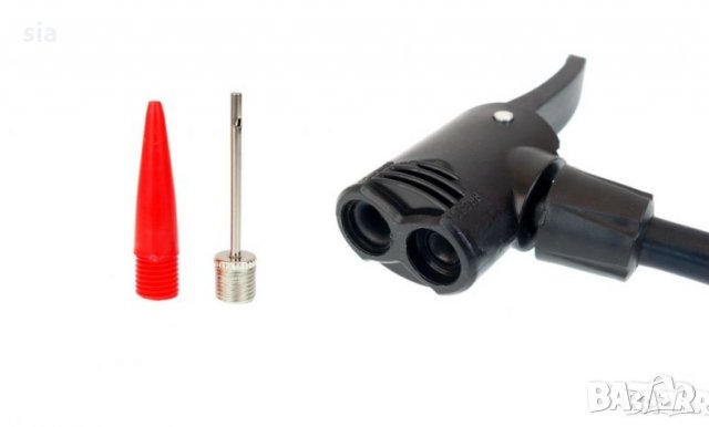 Ръчна помпа с манометър  за напомпване на гуми, снимка 3 - Аксесоари и консумативи - 31663932