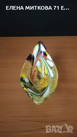 Малка купа/гондола на столче от стъкло тип Мурано, снимка 2 - Декорация за дома - 52900489