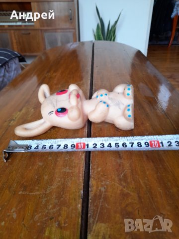 Стара играчка заек #2, снимка 5 - Антикварни и старинни предмети - 36937075