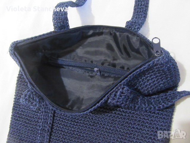 КРАСИВА ПЛЕТЕНА ДАМСКА ЧАНТА, снимка 3 - Чанти - 30489430