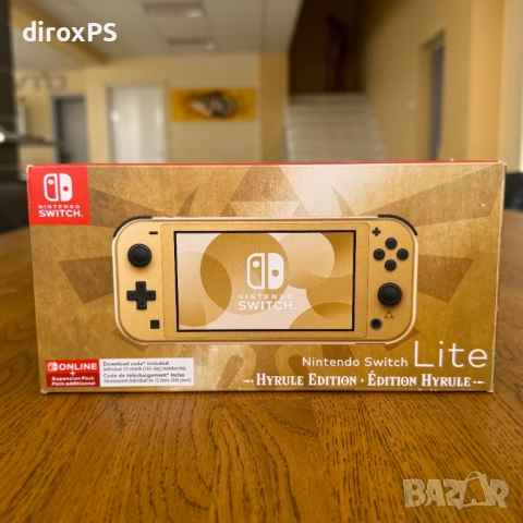 Nintendo Switch Lite – Hyrule Edition | Пълен комплект | Гаранция!