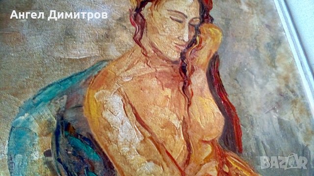 Маслена картина платно подписана, снимка 7 - Картини - 36648682