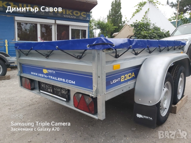 Туристическо ремарке VESTA LIGHT 23DA с плосък брезент, снимка 8 - Ремаркета - 52041737