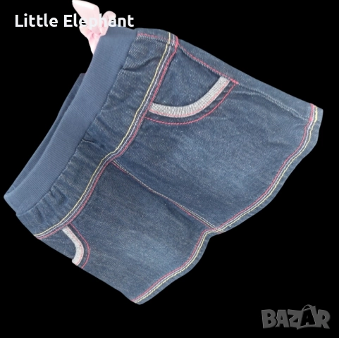 Дънкова поличка деним за момиченце на 6-9 мес,Англия/нова