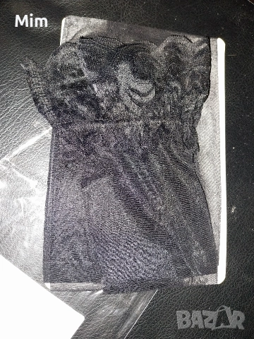 3XL Черни и червени чорапи ликра с дантела със силиконова лента против преплъзване , снимка 6 - Бельо - 52634714