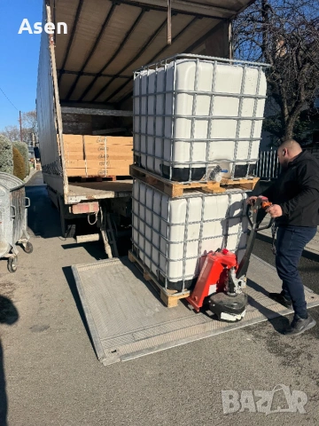 IBC бидон 1000л, IBC контейнер, бидон за вода, пластмасов бидон, бидон 1 кубик, резервоар за вода, б, снимка 3 - Други - 53157006