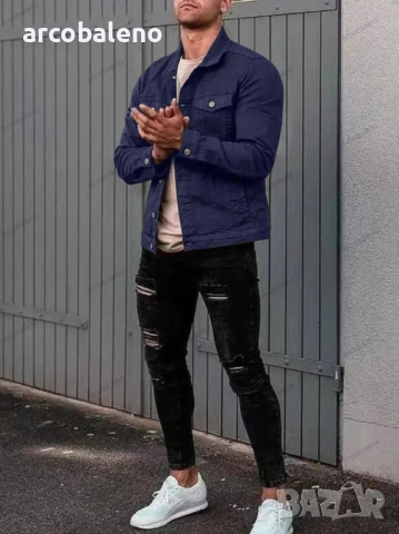 Мъжка ежедневна риза (яке) с много джобове, 6цвята , снимка 17 - Ризи - 44751899