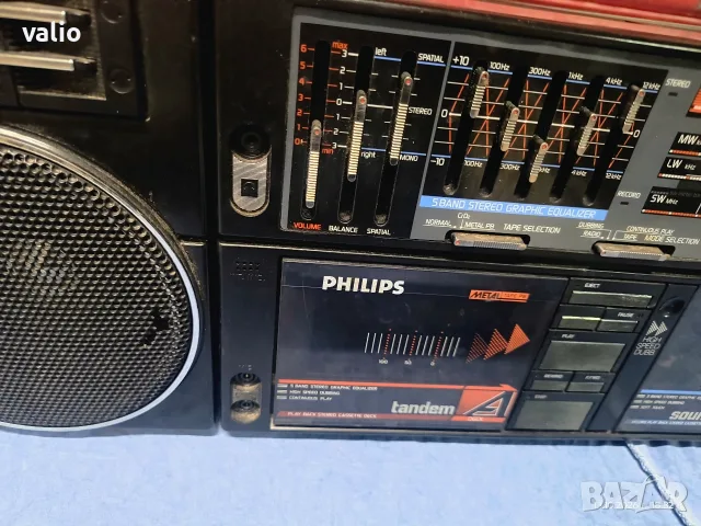 касетофон Philips , снимка 6 - Радиокасетофони, транзистори - 56504639