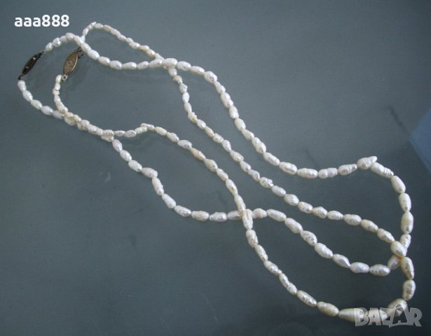 Колие естествени перли два броя , снимка 4 - Колиета, медальони, синджири - 39664361