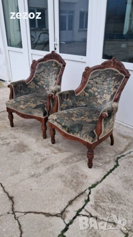 Кресла ретро 2 бр. махагонов масив