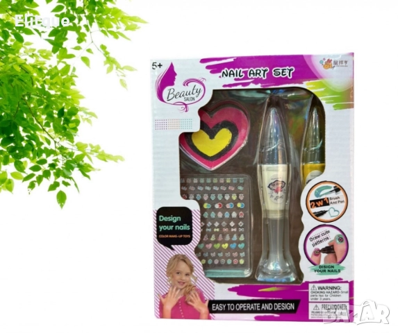 Комплект за рисуване на нокти,с включени стикери, снимка 3 - Други - 52545117