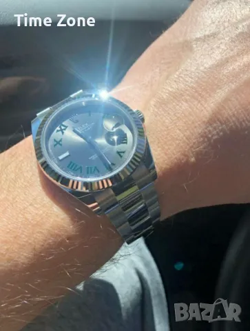 Rolex Datejust 41mm Steel Wimbledon Dial Oyster Automatic Различни Варианти, снимка 13 - Мъжки - 48183395