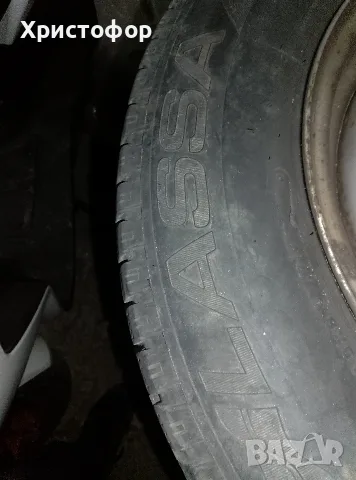 4бр. зимни гуми lassa с железни джанти 195/70R15 C, снимка 8 - Гуми и джанти - 56202645