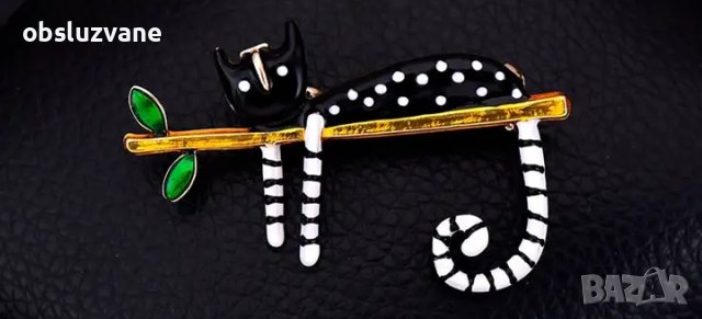 Брошка Котка, снимка 1