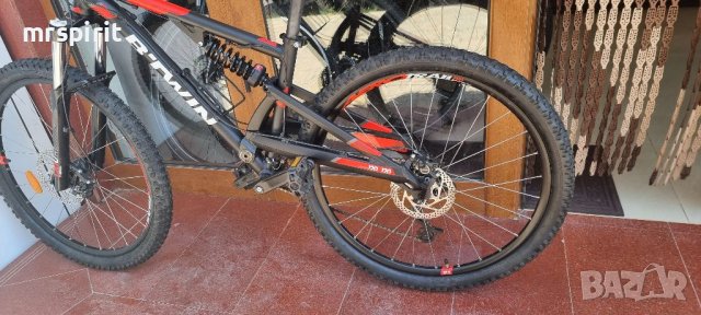 ROCKRIDER ST 520S Full Suspension Mountain Bike - 27.5",черно-червено, снимка 2 - Велосипеди - 37335080