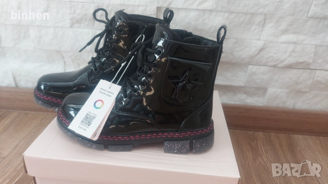 Детски нови топли боти  Nelli Blue 33 номер , снимка 3 - Детски боти и ботуши - 51957593