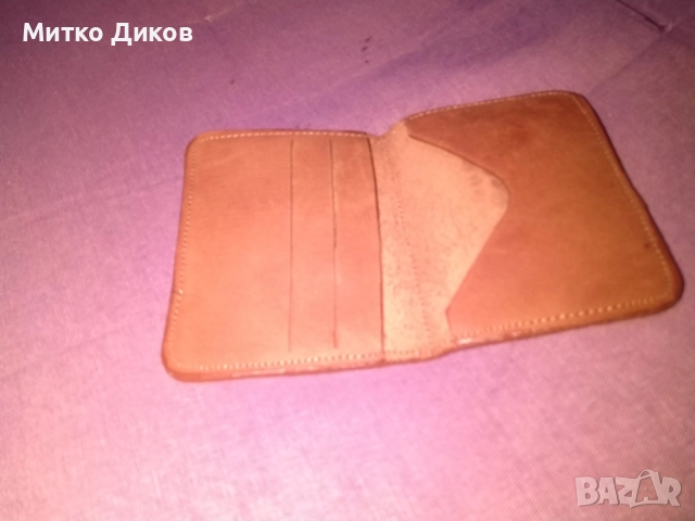 Калъвче Казанова за документи карти естествена кожа 100х80мм, снимка 4 - Портфейли, портмонета - 52905321