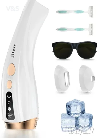 IPL епилация лазерна за жени и мъже, трайно премахване на космите с ледено охлаждане, безболезнено