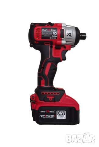 Промо Комплект 2в1 Акумулаторен Гайковерт Импакт Драйв и Безжичен Винтоверт 36v 8,0AH KRAFT , снимка 7 - Винтоверти - 39619660
