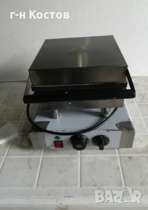 1.Електрически гофретник професионален кръгъл Диаметър на плочата 20см. 1000w. - терморегулатор 0 – , снимка 5 - Обзавеждане за заведение - 29920614