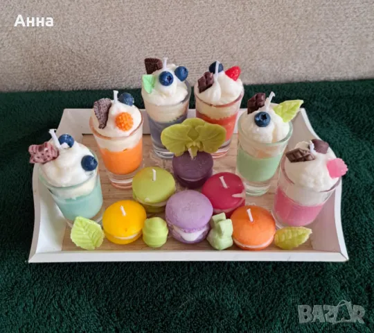 Ароматни свещи изработени изцяло от восък! , снимка 4 - Декорация за дома - 49596537