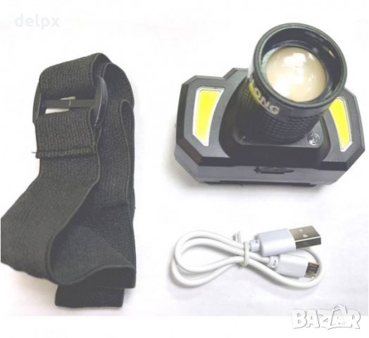 LED фенер BAILONG, влагоустойчив за глава, акумулаторни батериия 18650, 10W, снимка 1 - Къмпинг осветление - 31596072
