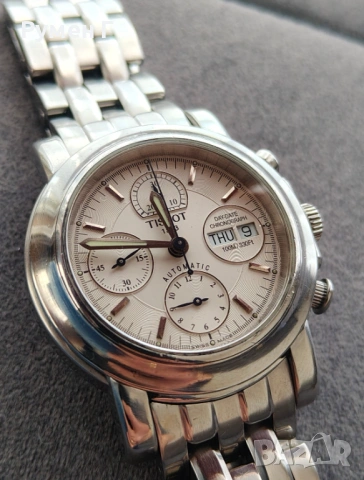 Tissot automatic chronograph Eta 7750 Valjoux, топ състояние, бартер