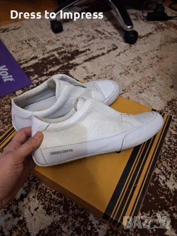 Маратонки естествена кожа Candice cooper бели 40