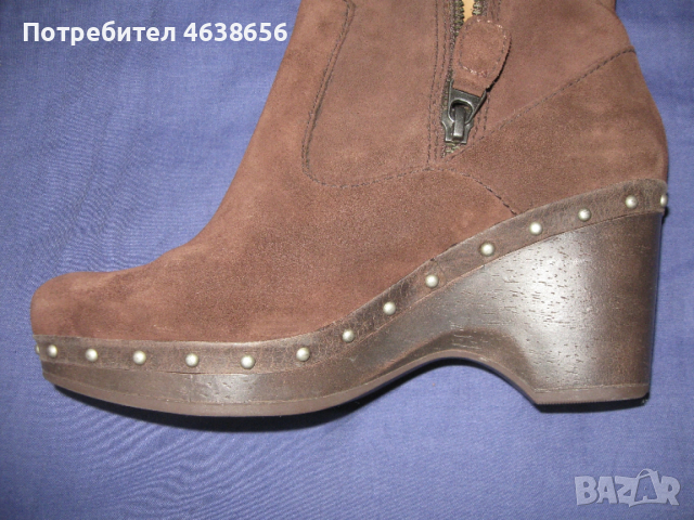 Fossil оригинални велурени дамски ботуши