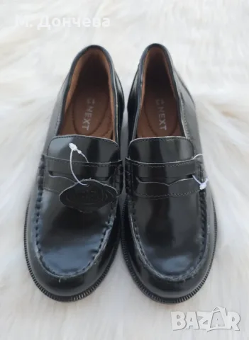 Детски официални обувки Next Black Leather Loafers №31 - НОВИ, снимка 7 - Детски обувки - 55958717