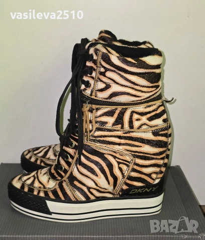 DKNY оригинални дамски кецове на платформа , снимка 4 - Кецове - 53892217