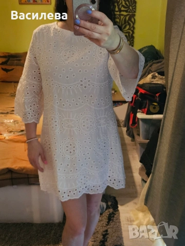 Дантелена рокля. , снимка 9 - Рокли - 54130765