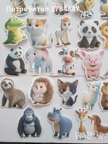 Стикери Сладки животни, снимка 3 - Игри и пъзели - 50476087