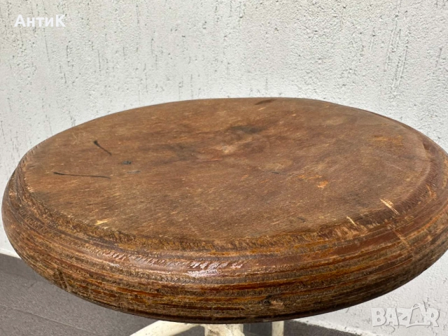 Винтидж Медицинско Столче на Винт Индустриално, снимка 5 - Антикварни и старинни предмети - 52099590