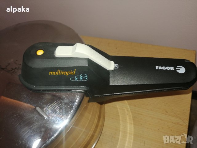 Продавам испанска маркова тенджера под налягане, алпака, Fagor 6литра , снимка 2 - Съдове за готвене - 25445048