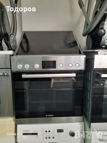 Фурна за вграждане и керамичен плот с котлони Bosch HEA33T150, 66 л , снимка 2 - Печки, фурни - 48603886