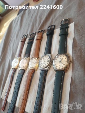 Лот от 5 швейцарски часовника, снимка 2 - Мъжки - 54156383