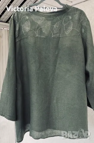 Красива ленена риза/блуза plus size PAPRIKA Италия, снимка 10 - Ризи - 48838119