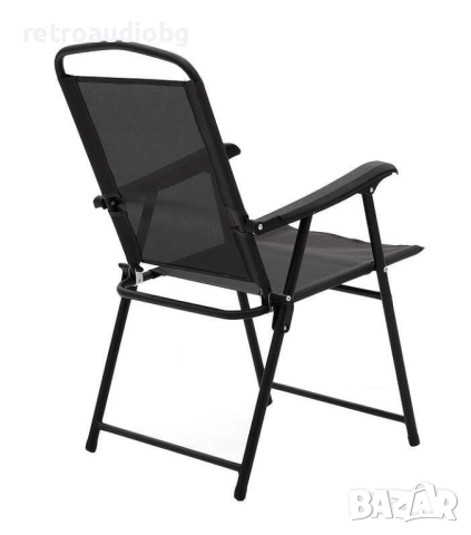  Градински комплект КАМЕЛИЯ маса Ф75, 4 сгъваеми стола и чадър, снимка 3 - Градински мебели, декорация  - 52734410