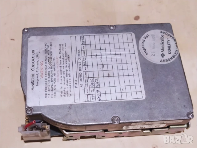 Хард диск MFM MiniScribe 21Mb ретро