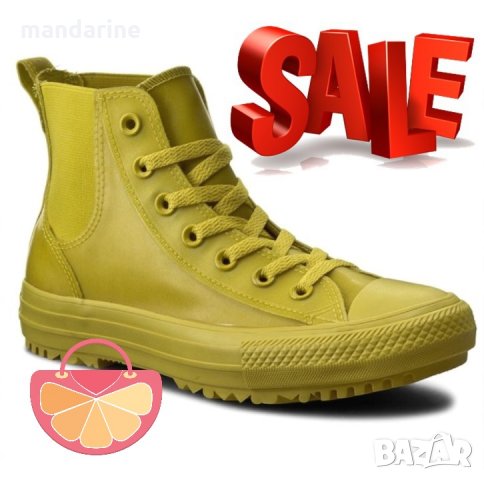 ПРОМО 🍊 CONVERSE 36 & 37 🍊 Дамски гумени кецове YELLOW RUBBER BOOTS нови с кутия, снимка 1