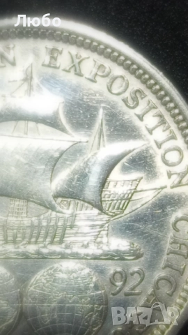 половин долар 1893г, снимка 10 - Нумизматика и бонистика - 52432224