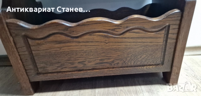 Масивна дъбова поставка за вестници, снимка 12 - Декорация за дома - 52619296