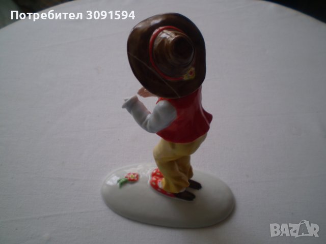    Рядка старинна порцеланова статуетка Metzler & Ortloff Момче Античен колекционерски , снимка 9 - Колекции - 38317930