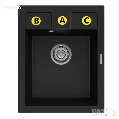 Гранитна мивка Granitan Best 40см, снимка 12 - Мивки - 47597817