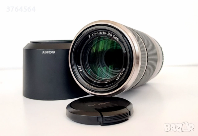 Обектив Sony SEL 55-210mm f/4.5-6.3 OSS - сребърната версия, снимка 2 - Обективи и филтри - 52292949